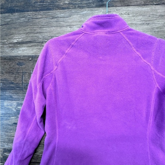 The North Face Purple Fleece Pullover Quarter Zip Sweater Sweat shirt - Picture 8 of 12